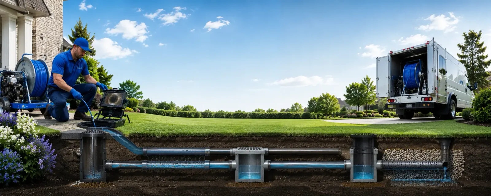 Outdoor drain cleaning information for Calvin, ND